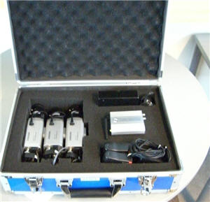Figure 5. The whole kit fits into two aluminum cases that can be taken to the site of study. This case includes environmental cameras; the other kit contains the user-worn components.
