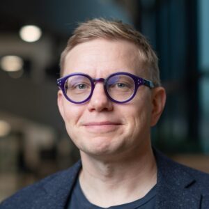 headshot of author